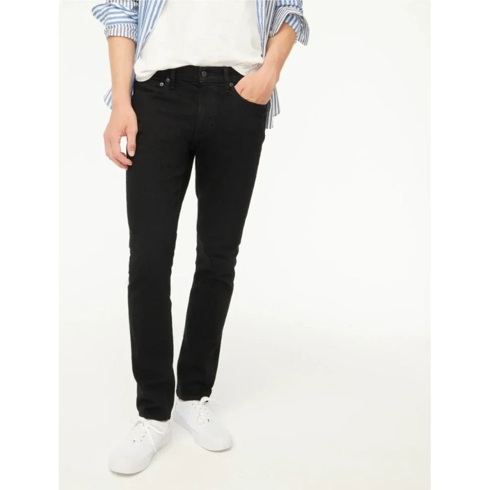 J. Crew Mens Skinny Flex Black‎ Chinos Pants 28x30 NWT Slim Casual NWT
